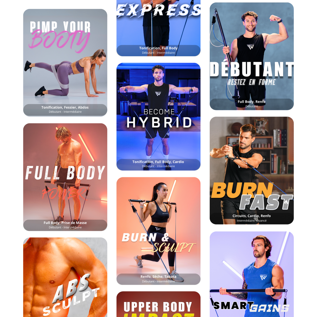 Programme Musculation Lutte Application pour élastiques de musculation - SmartWorkout